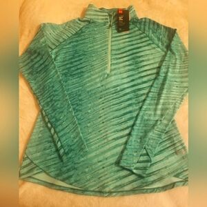 Women's Under Armour Coldgear Top Sz Lg Green